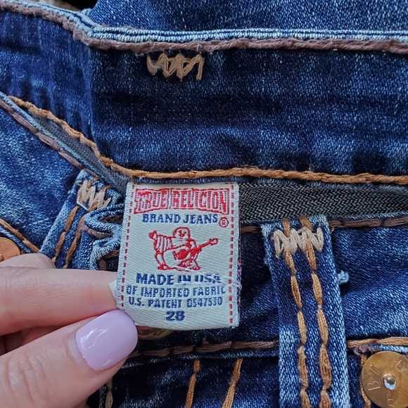 AUTHENTIC True Religion Leather Tag Womens Jeans - Picture 9 of 10